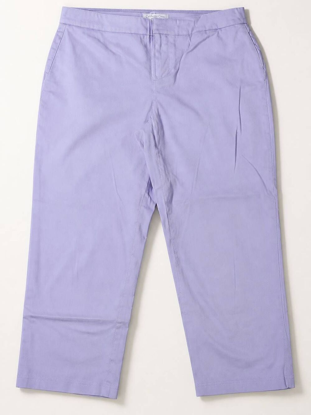 🔹️Coldwater Creek Lavender Natural Fit Cropped Chino Pants Petite 6